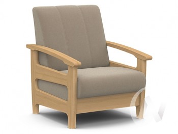 Кресло для отдыха Омега (бук лак/CATANIA LATTE) в Новокремлёвском - novokremlyovskoe.mebel54.com | фото