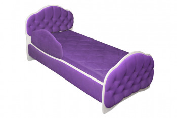 Кровать 170 Гармония 32 Фиолетовый (мягкий бортик) в Новокремлёвском - novokremlyovskoe.mebel54.com | фото